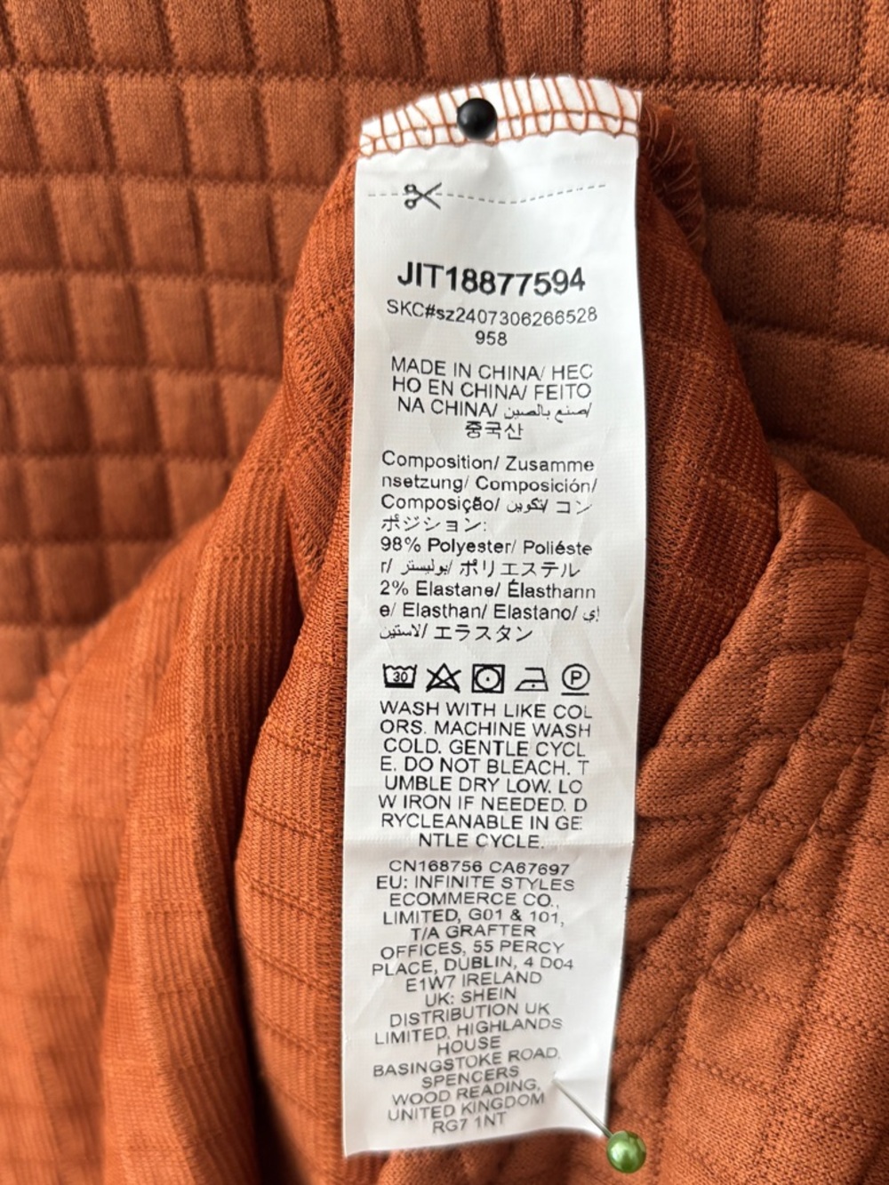 New Cozy Waffle Knit Pullover OXL Rust - Picture 7 of 7